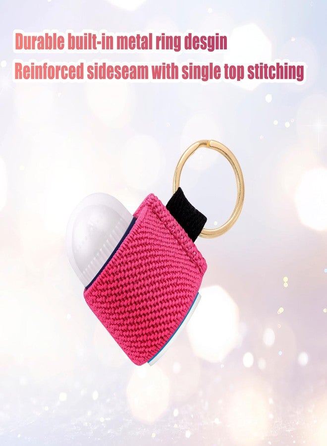 LUCKINEE 4PCS Lip balm Holder Keychain Bulk Lip Gloss Holder Key chain Lipstick Holder KeyChian Mini Lip Balm Holder Compatible with ChapStick, Summer Fridays - Image 4